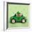 Hamster Driving Car Saint Patrick's Day-null-Framed Photographic Print