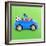 Hamster Driving Miniature Sports Convertible Car-null-Framed Photographic Print