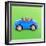 Hamster Driving Miniature Sports Convertible Car-null-Framed Photographic Print