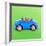 Hamster Driving Miniature Sports Convertible Car-null-Framed Photographic Print