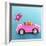 Hamster Driving Miniature Sports Convertible Car-null-Framed Photographic Print