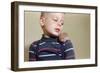 Hamster on Boy's Shoulder-William P. Gottlieb-Framed Photographic Print