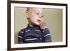 Hamster on Boy's Shoulder-William P. Gottlieb-Framed Photographic Print