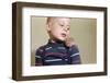 Hamster on Boy's Shoulder-William P. Gottlieb-Framed Photographic Print