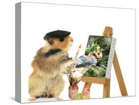 Hamster Painting-null-Stretched Canvas