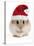 Hamster Wearing Christmas Hat-null-Stretched Canvas