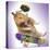 Hamster with Skateboard and Helmet-null-Stretched Canvas