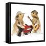 Hamsters Playing Musical Instruments-null-Framed Stretched Canvas