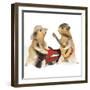 Hamsters Playing Musical Instruments-null-Framed Premium Photographic Print