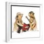 Hamsters Playing Musical Instruments-null-Framed Premium Photographic Print