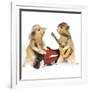 Hamsters Playing Musical Instruments-null-Framed Photographic Print