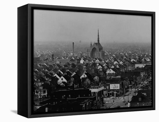 Hamtramck Section of Detroit Populated by Poles, Photo Essay Regarding Polish American Community-John Dominis-Framed Stretched Canvas