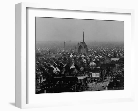 Hamtramck Section of Detroit Populated by Poles, Photo Essay Regarding Polish American Community-John Dominis-Framed Photographic Print