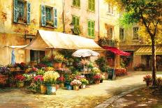 Flower Market Courtyard-Han Chang-Art Print