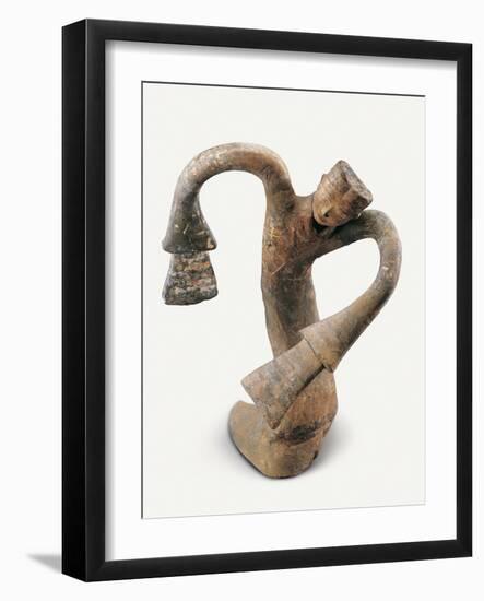 Han Dynasty Sculpture of Terracotta Dancer-null-Framed Photographic Print