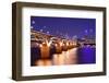 Han River and Bridge in Seoul, South Korea.-SeanPavonePhoto-Framed Photographic Print