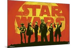 Han Solo - Group-null-Mounted Standard Poster