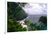 Hanakapiai Beach, Na Pali Coast, Kauai-George Oze-Framed Photographic Print