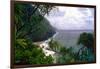 Hanakapiai Beach, Na Pali Coast, Kauai-George Oze-Framed Photographic Print