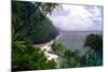 Hanakapiai Beach, Na Pali Coast, Kauai-George Oze-Mounted Photographic Print