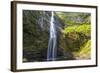 Hanakapiíai Falls Along the Na Pali Coast of Kauai-Andrew Shoemaker-Framed Photographic Print