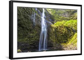 Hanakapiíai Falls Along the Na Pali Coast of Kauai-Andrew Shoemaker-Framed Photographic Print