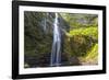 Hanakapiíai Falls Along the Na Pali Coast of Kauai-Andrew Shoemaker-Framed Photographic Print