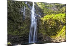 Hanakapiíai Falls Along the Na Pali Coast of Kauai-Andrew Shoemaker-Mounted Photographic Print