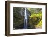 Hanakapiíai Falls Along the Na Pali Coast of Kauai-Andrew Shoemaker-Framed Photographic Print