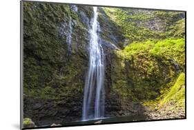 Hanakapiíai Falls Along the Na Pali Coast of Kauai-Andrew Shoemaker-Mounted Photographic Print