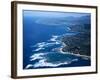 Hanalei Bay and the Distant Princeville Hotel, Kauai, Hawaii, USA-Charles Sleicher-Framed Photographic Print