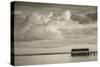 Hanalei Bay, Hanalei Pier, Hawaii, Kauai, clouds-Lee Klopfer-Stretched Canvas