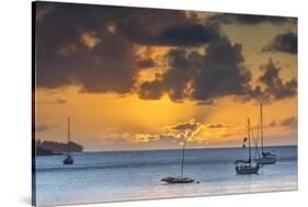 Hanalei Bay, Hawaii, Kauai, sunset-Lee Klopfer-Stretched Canvas