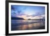 Hanalei Bay pier, Kauai Island, Hawaii, USA-Christian Kober-Framed Photographic Print