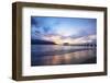 Hanalei Bay pier, Kauai Island, Hawaii, USA-Christian Kober-Framed Photographic Print