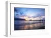 Hanalei Bay pier, Kauai Island, Hawaii, USA-Christian Kober-Framed Photographic Print