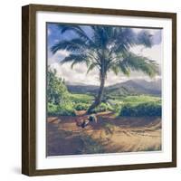 Hanalei Chicken Landscape, Kauai Hawaii-Vincent James-Framed Photographic Print