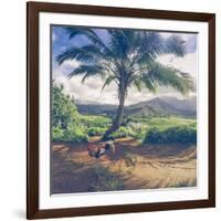 Hanalei Chicken Landscape, Kauai Hawaii-Vincent James-Framed Photographic Print