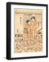 Hanami-Torii Kiyonaga-Framed Giclee Print