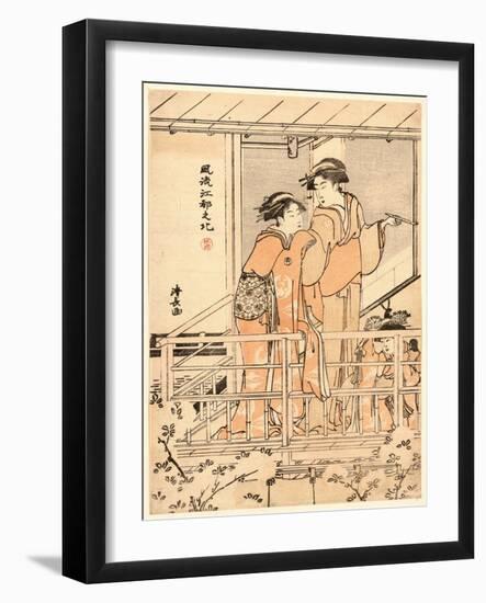 Hanami-Torii Kiyonaga-Framed Giclee Print