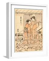 Hanami-Torii Kiyonaga-Framed Giclee Print