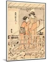 Hanami-Torii Kiyonaga-Mounted Giclee Print