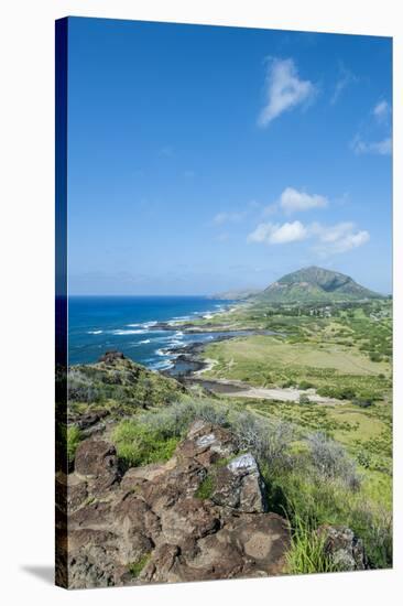 Hanauma Bay Nature Reserve, South Shore, Oahu, Hawaii, United States of America, Pacific-Michael DeFreitas-Stretched Canvas