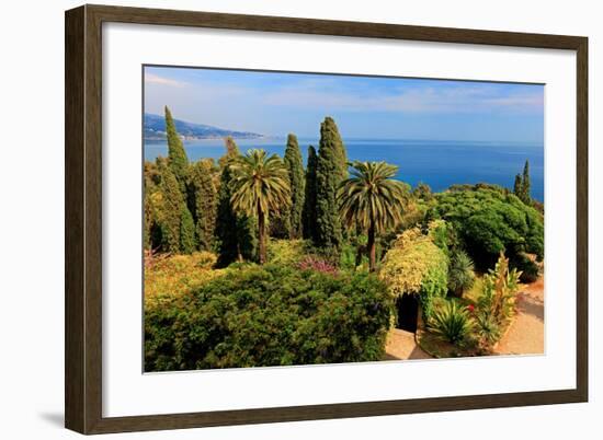 Hanbury Botanic Gardens near Ventimiglia, Province of Imperia, Liguria, Italy-null-Framed Art Print