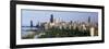 Hancock Building and Sears Tower, Lincoln Park, Lake Michigan, Chicago, Illinois, USA-null-Framed Photographic Print