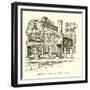 Hancock's Home, Hull Street, Boston-null-Framed Giclee Print