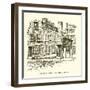 Hancock's Home, Hull Street, Boston-null-Framed Giclee Print