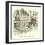 Hancock's Home, Hull Street, Boston-null-Framed Giclee Print