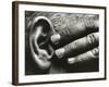 Hand and Ear, Ramiel McGeehee, 1929 (silver gelatin print)-Brett Weston-Framed Photographic Print