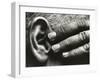 Hand and Ear, Ramiel McGeehee, 1929 (silver gelatin print)-Brett Weston-Framed Photographic Print